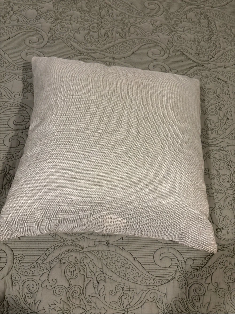 Home Sweet Home Decorative Pillow - Green Wreath Design